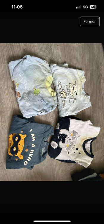 Lot de 4 pyjamas 