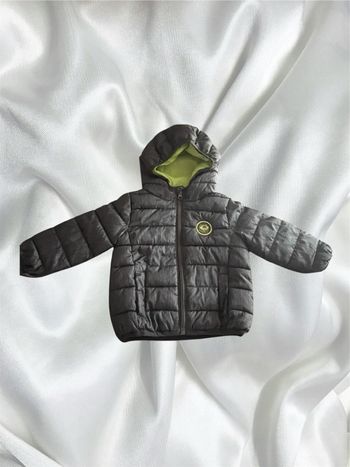 Manteau garçon noir et vert 6 12 mois
