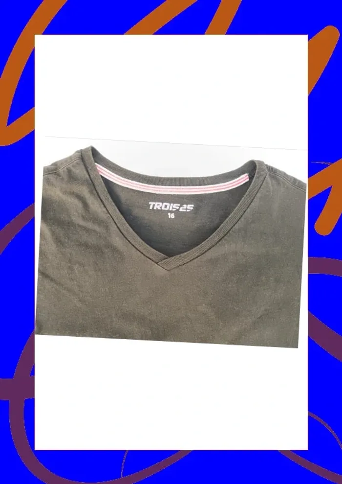 Tee shirt manches courtes 16 ans Trois 25 - photo numéro 2