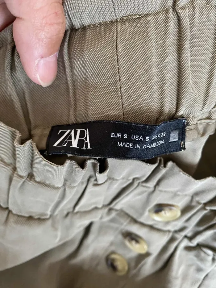 Pantalon cargo droit S 36 Zara - photo numéro 8