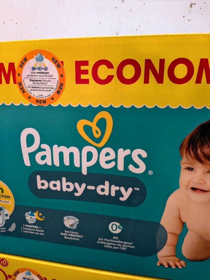 272 couches pampers baby dry taille 3 - photo numéro 3