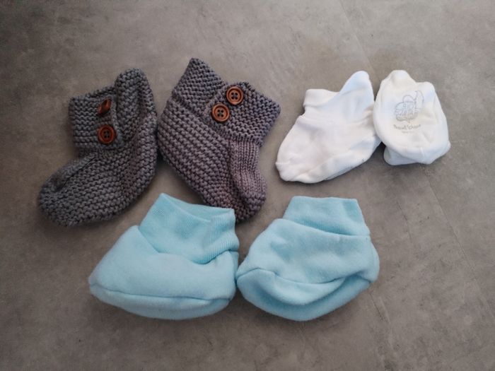 3 paires de chaussons