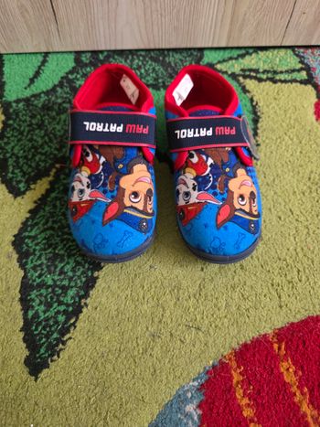 CHAUSSONS GARÇON PAW PATROL NICKELEDEON BLEU/ROUGE TAILLE 27