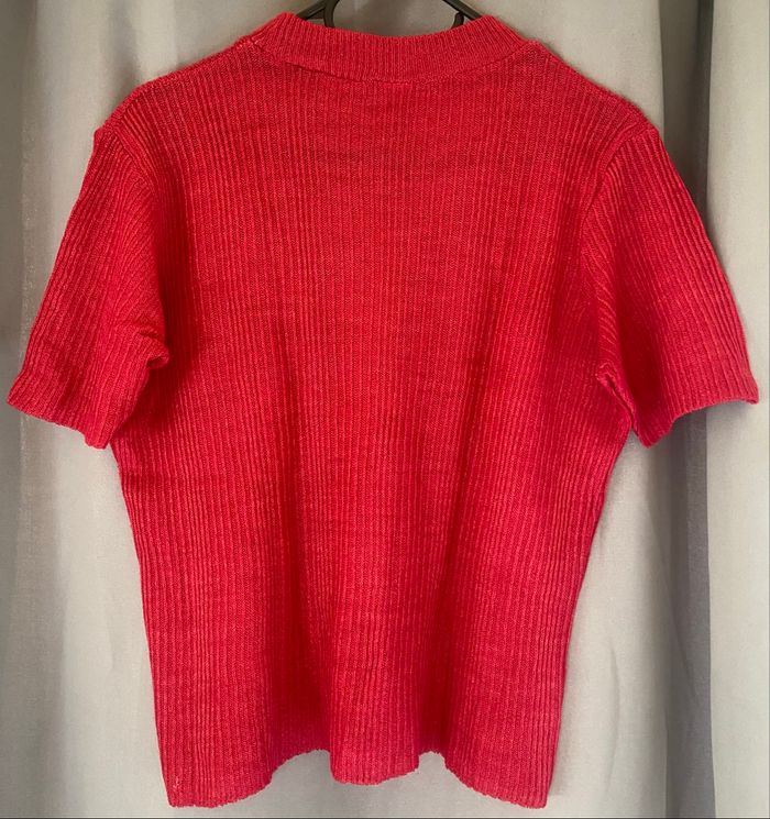 Tee-shirt rouge cerise - photo numéro 2