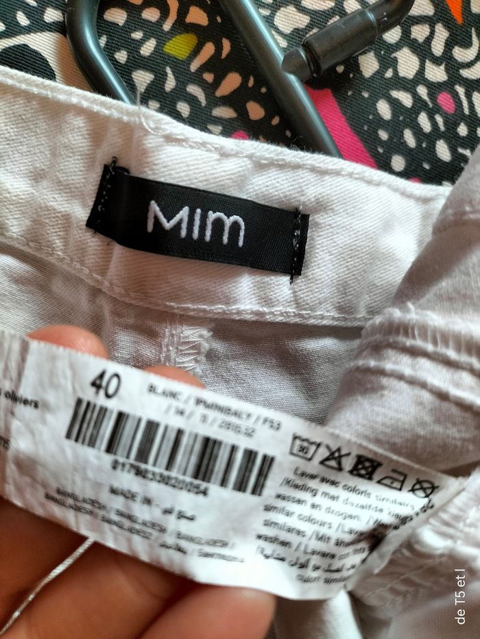 Short blanc femme neuf taille 40 marque Mim - photo numéro 4