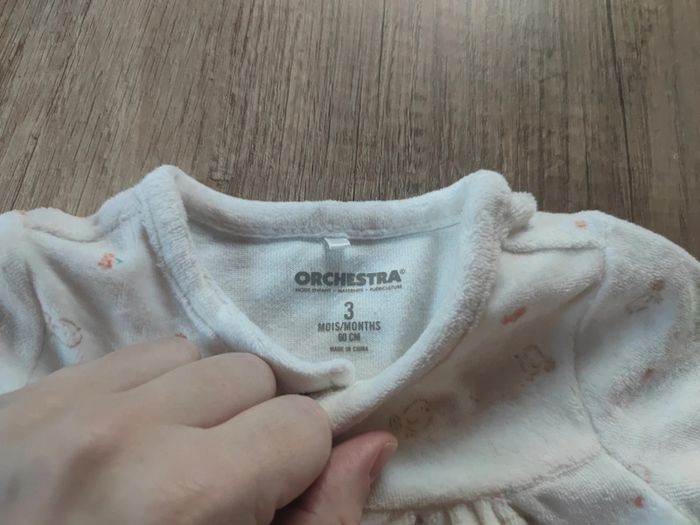 Grenouillère pyjama velours - photo numéro 2