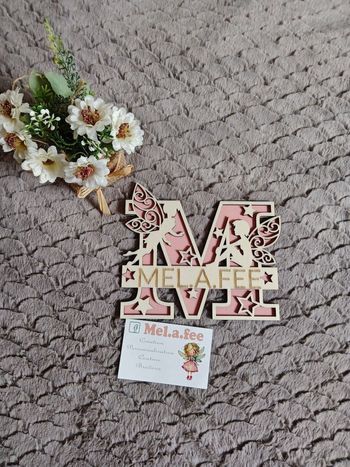 Lettre personnalisée en bois