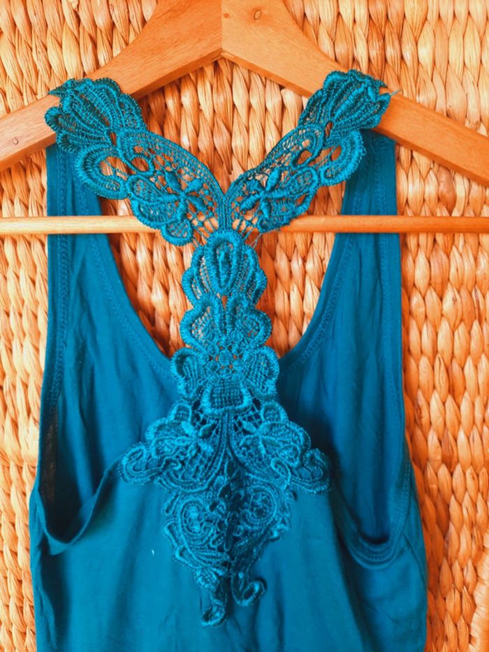 Débardeur turquoise S/M - photo numéro 7