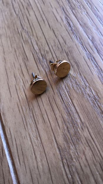 Boucles d’oreilles dorées