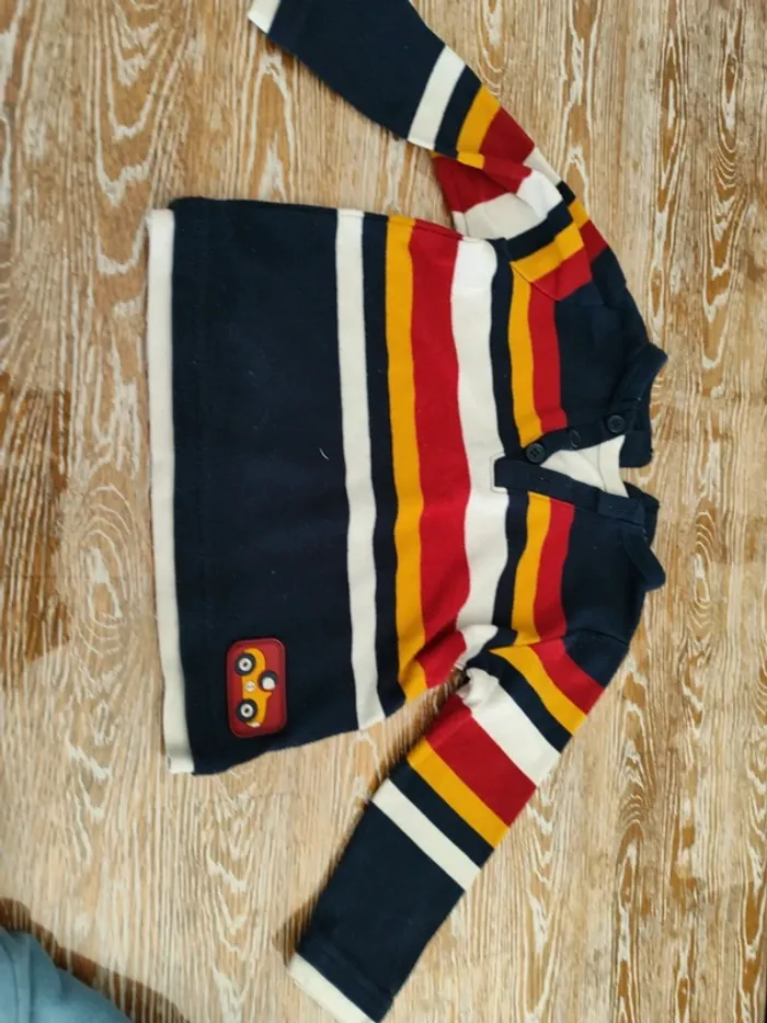 🍁 lot de 5 tee-shirts manches longues taille 12 mois 🍁 - photo numéro 2