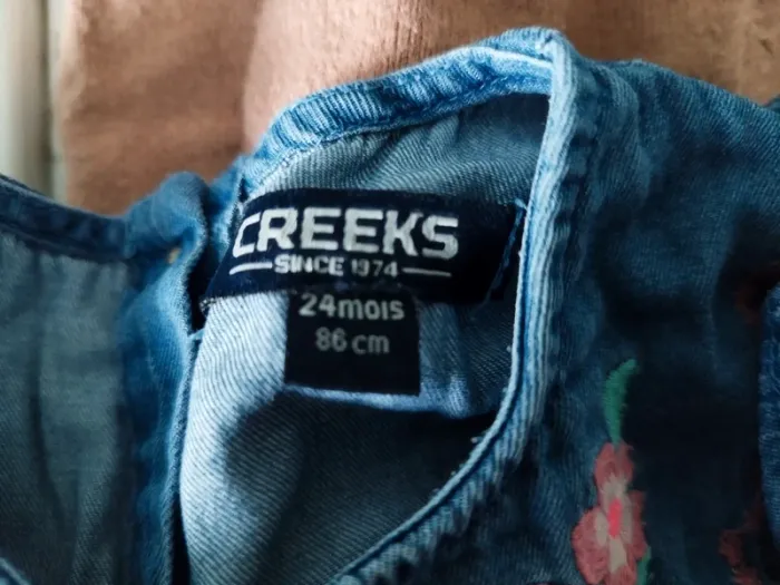 Robe jean broderies - photo numéro 2