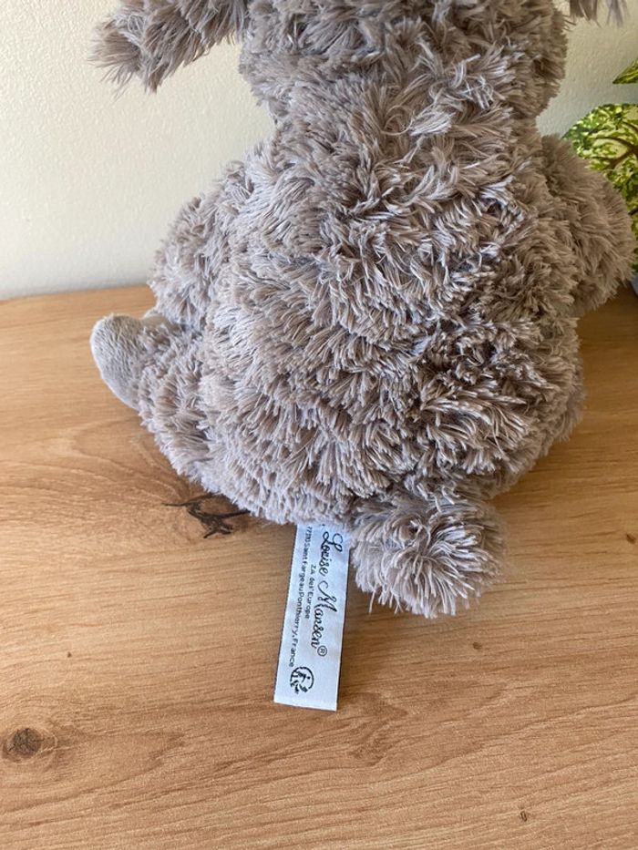 Doudou peluche mouton gris Louise mansen - photo numéro 3