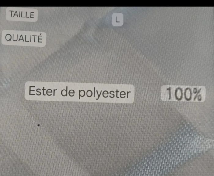 Chemise à carreaux transparente avec cravate taille L - photo numéro 10