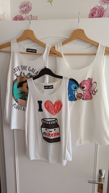 Lot 3 débardeurs taille XS