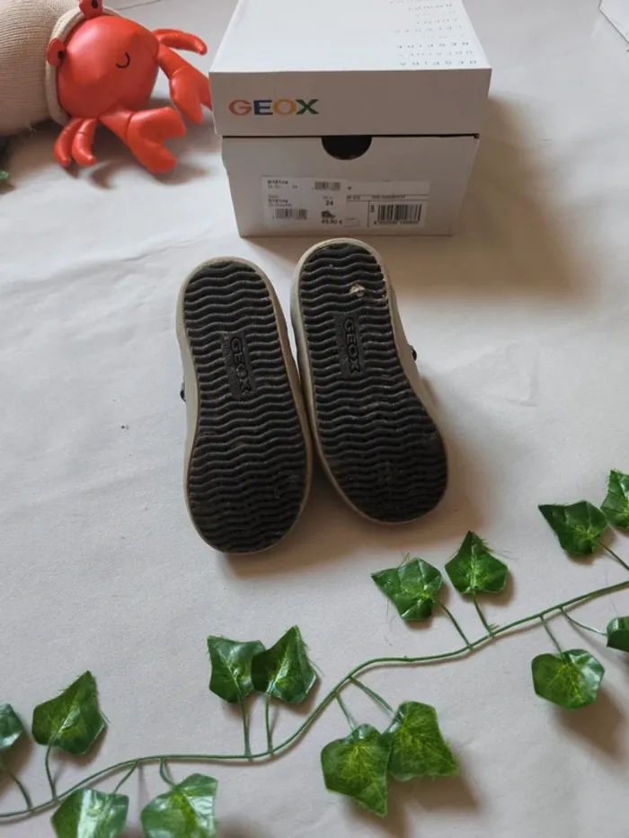 Paire de basket montante noir et rouge 🍃 Geox - photo numéro 4