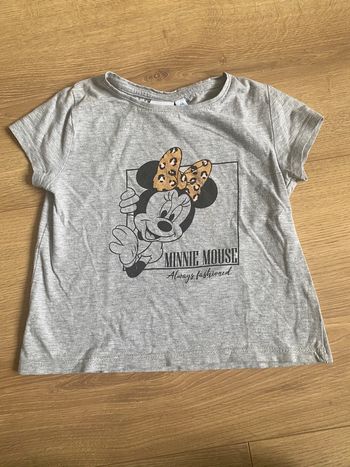 T-shirt manches courtes Minnie Disney 3 ans
