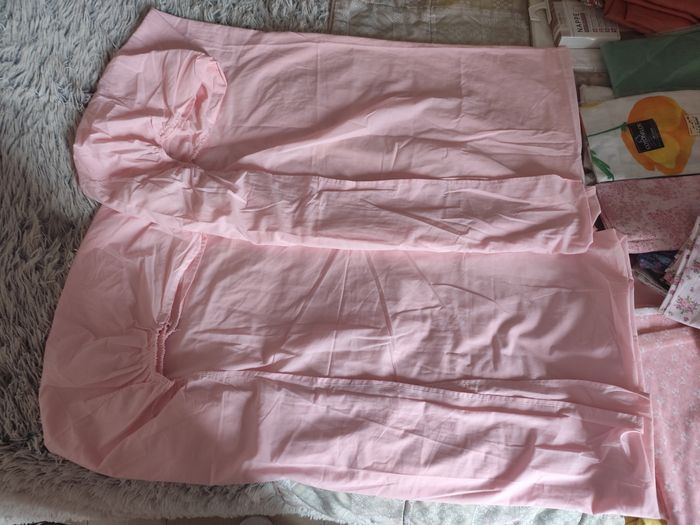 Lot de draps housse 1 personne - photo numéro 1