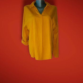 chemise ocre / moutarde femme taille 40