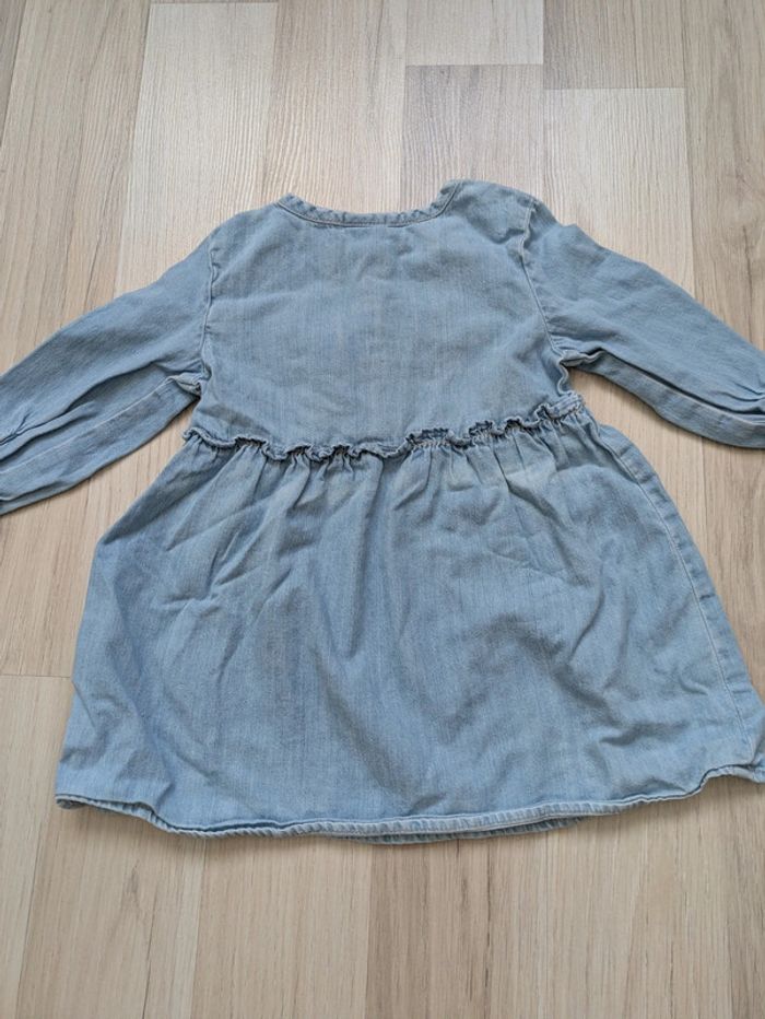 Robe en jean fille 12 mois - photo numéro 4