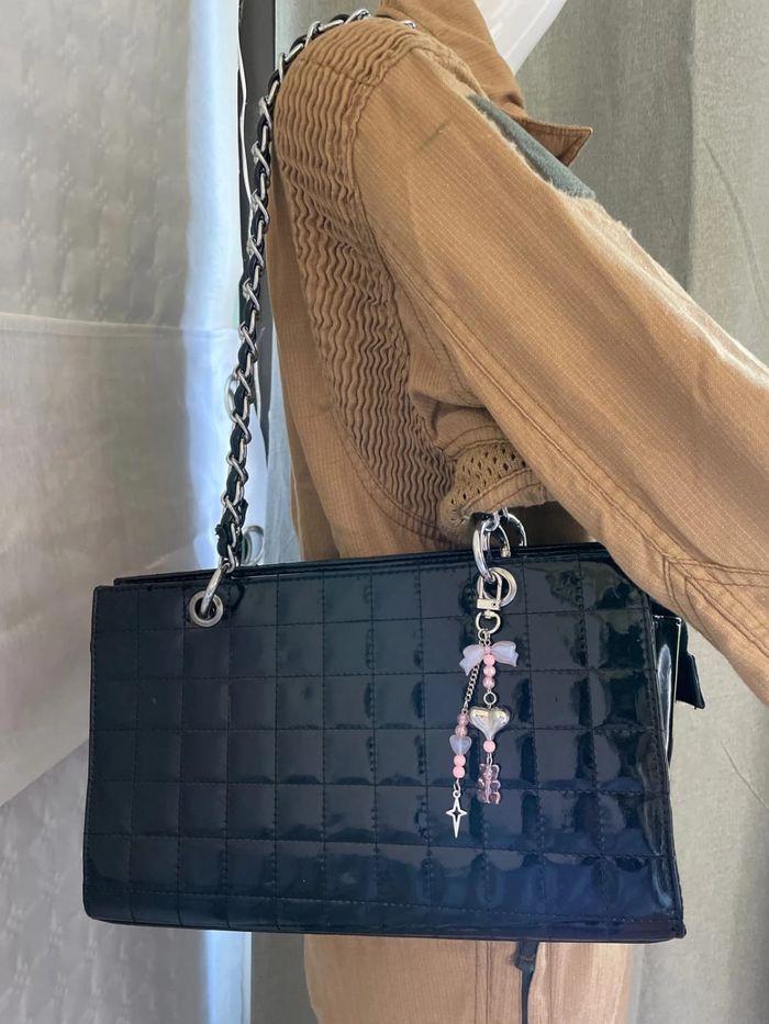 Sac à main noir matelassé – état quasi neuf - photo numéro 2