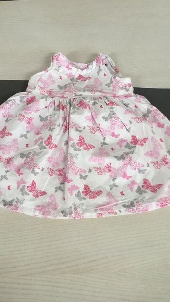 Robe papillon pastel rose 3 ans