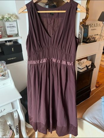 Robe de cérémonie prune T.40 H&M TBE 👗