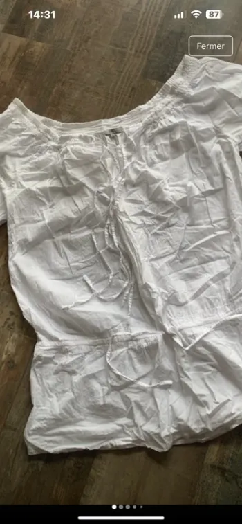 Blouse blanche coton