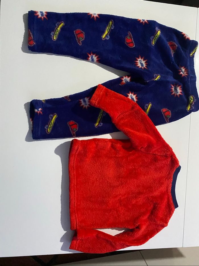 Ensemble pyjama enfants garçon taille 3 ans pilou pilou TessaIa - photo numéro 3