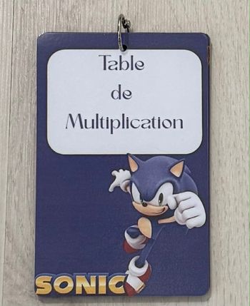 Table de multiplication sonic