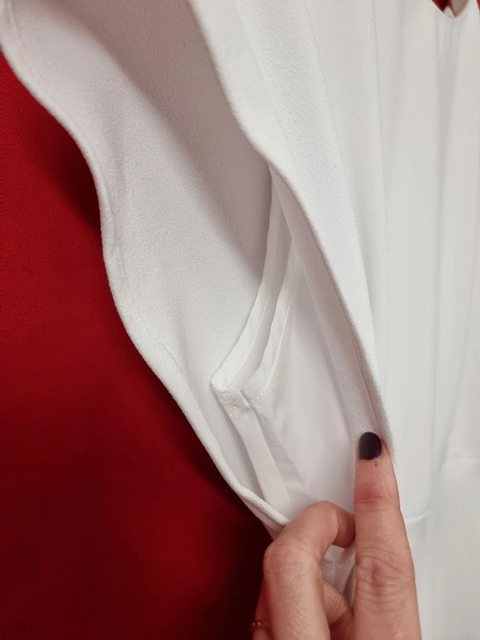 Tussah robe midi blanche Dina * taille 38 * Neuve - photo numéro 8