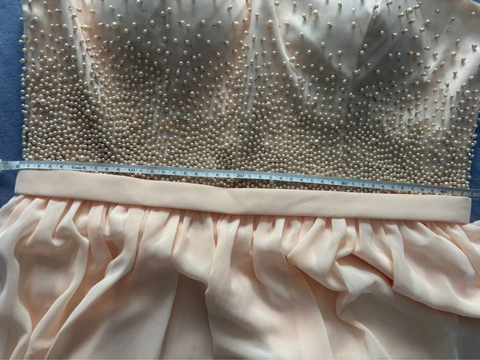 Robe cocktail  / soirée / baptême femme abricot 44 - photo numéro 15