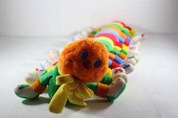 Peluche chenille Mille Papattes des années 80 Lots a lots a legggggggs