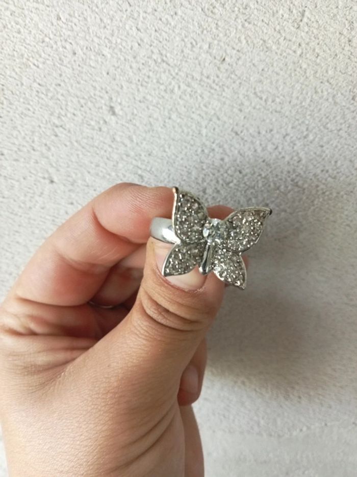 Bague papillon fantaisie strass - photo numéro 3