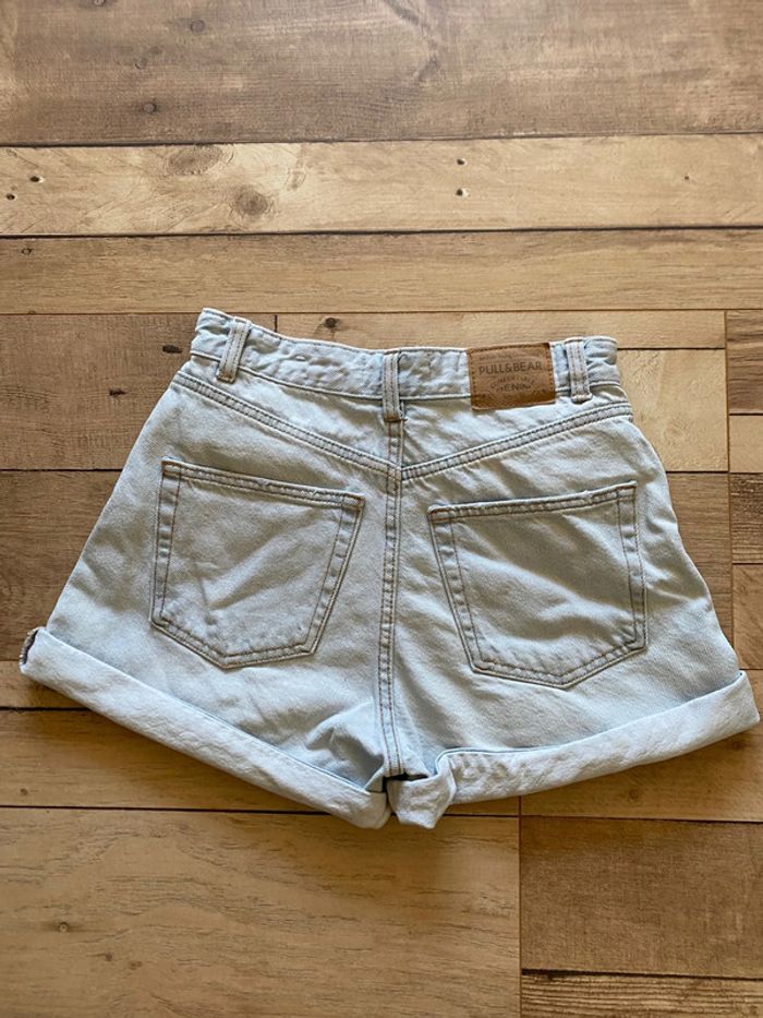 Short en jean taille haute mom - photo numéro 2
