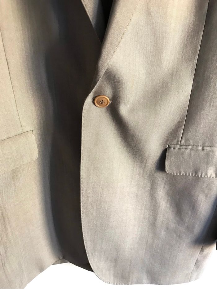 Veste de blazer beige homme Kenzo taille 52 en laine et soie. - photo numéro 4