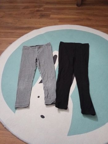 Lot 2 leggings 4 ans
