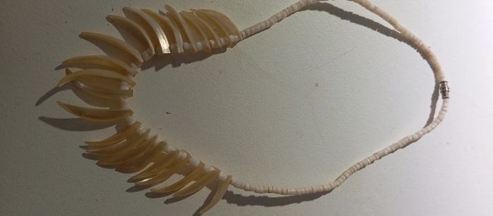 Collier pointes de nacre vintage - photo numéro 2