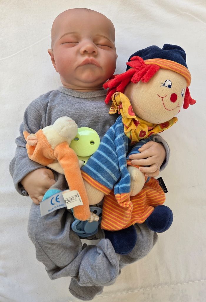 Poupon baigneur réaliste nouveau né sexue garçon 36 cm - photo numéro 3