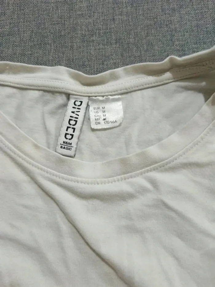 C48 t-shirt blanc H&M M - photo numéro 3