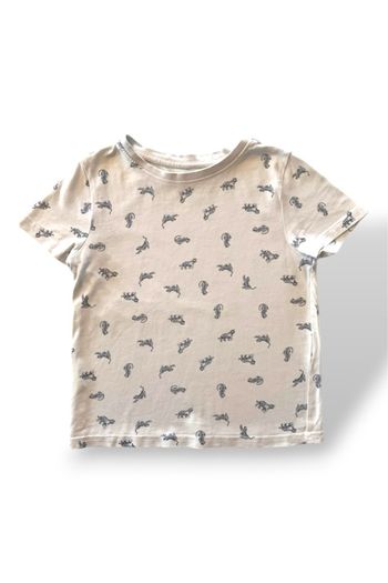 T-shirt manches courtes / col rond / blanc/ garçon / 4ans-102cm / kiabi eco conception