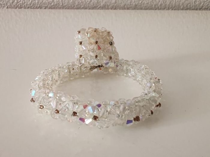 Bracelet+Bague perles SWAROVSKI