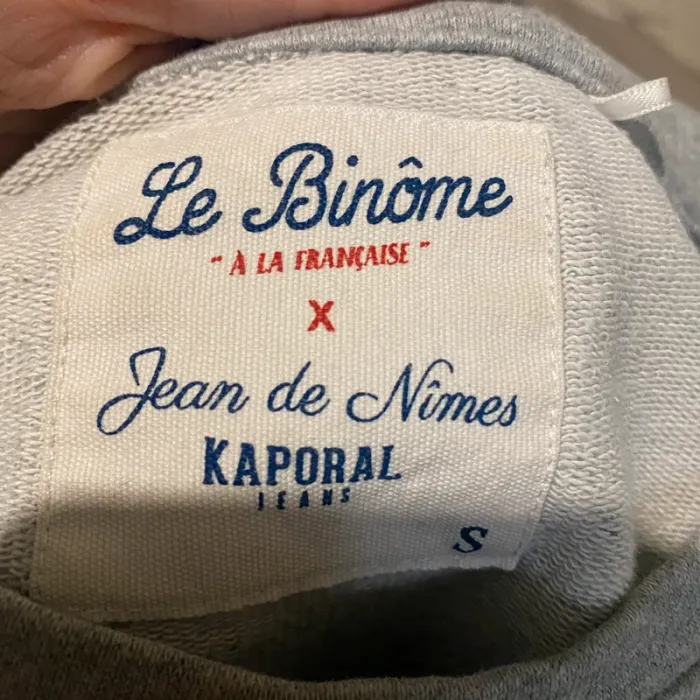 Sweat/pull gris Le binôme x kaporal - photo numéro 3