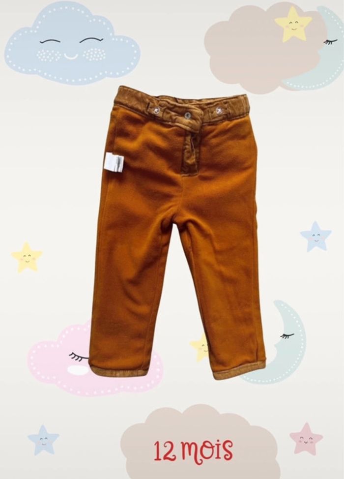 Pantalon avec doublure fille 12 mois - photo numéro 5