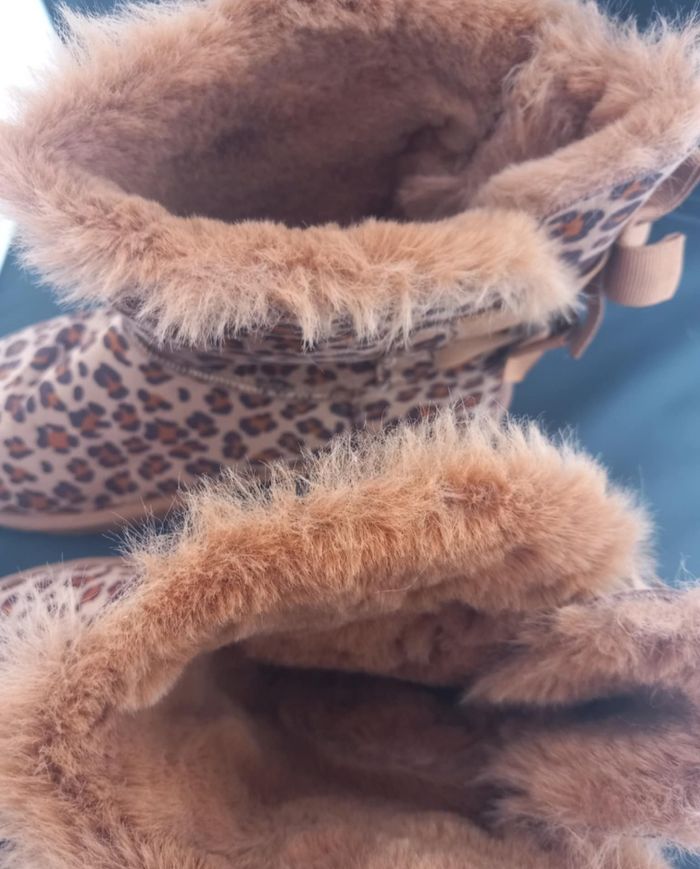 Bottes fourré motifs léopard P39 - photo numéro 4
