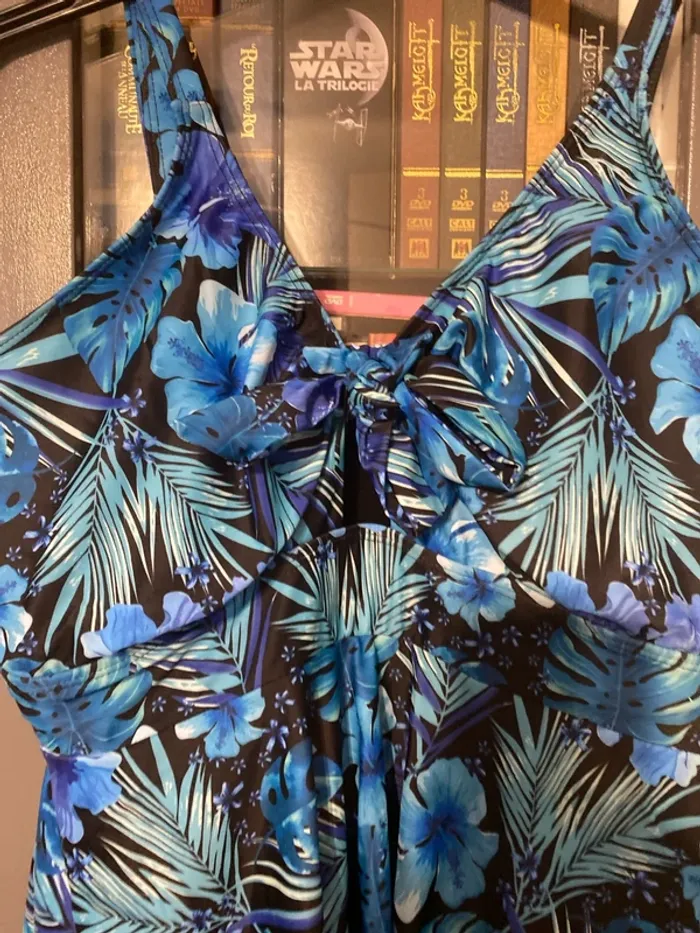 superbe maillot de bain jupette bleu SHEIN 3XL 52/54 neuf - photo numéro 3