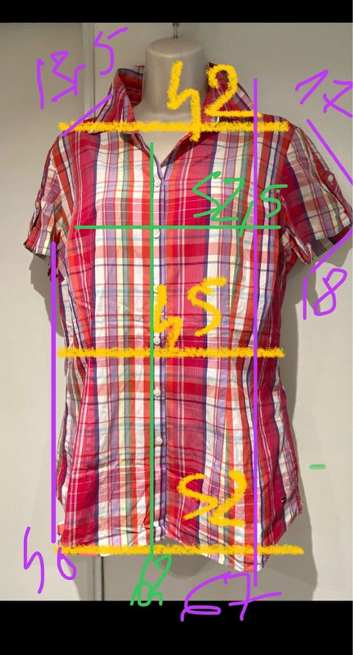 Chemise à carreaux, Tommy, finger taille 38/10 - photo numéro 13