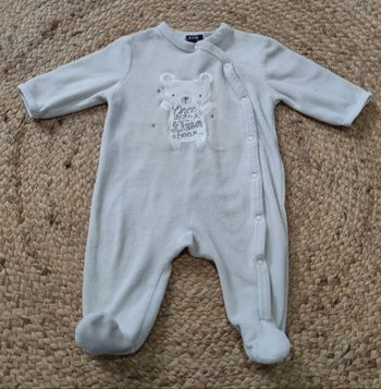 Pyjama velours  ours