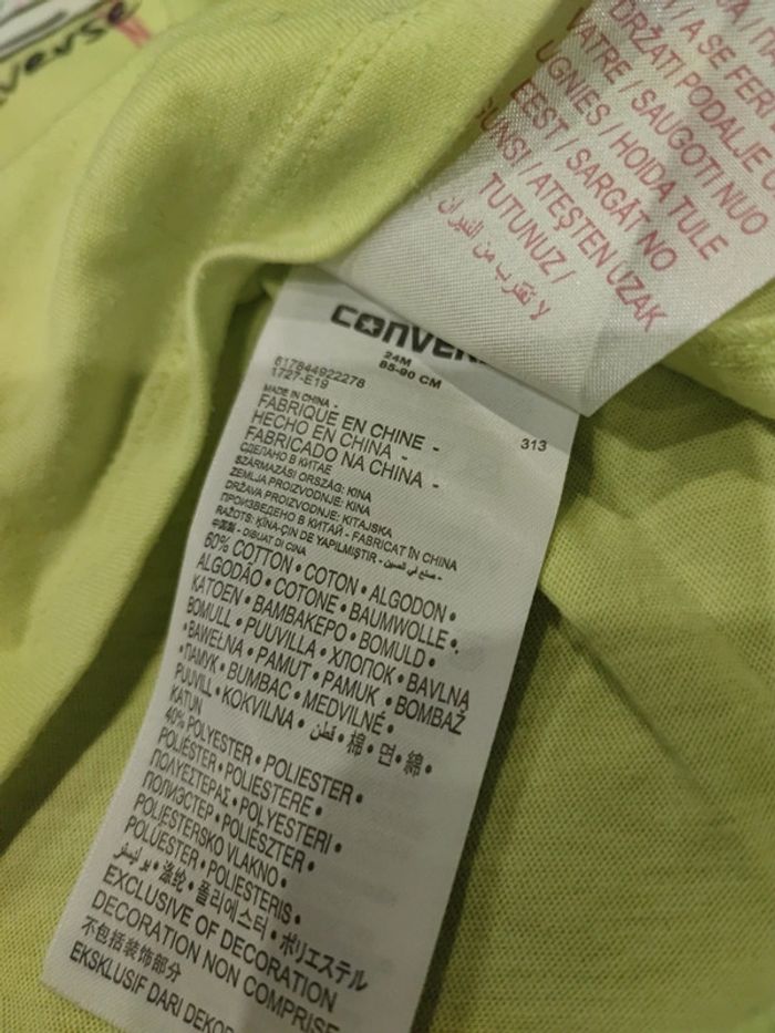 Tee-shirt converse 24 mois - photo numéro 3