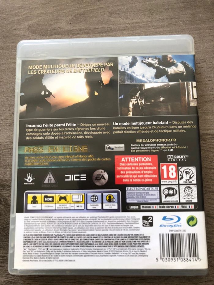 Jeux PlayStation 3 Medal of honor - photo numéro 2
