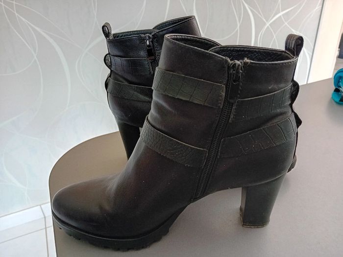 Bottine à talon noire T41 - photo numéro 3